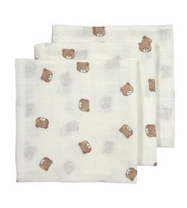 MEYCO MUŠELÍNOVÉ PLENY 70X70 CM 3-BALENÍ - BEAR - LÁTKOVÉ PLENY ALL IN ONE - PŘEBALOVÁNÍ