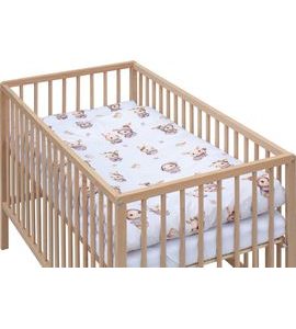 SCARLETT DĚTSKÁ POSTÝLKA S KOMPLETNÍ VÝBAVOU 120 X 60 CM KRÁLÍČEK ŠEDÁ - DŘEVĚNÉ POSTÝLKY - SPINKÁNÍ