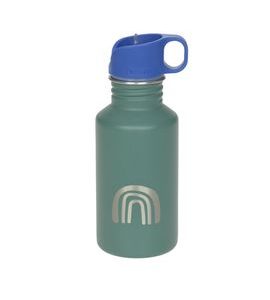 LÄSSIG KIDS BOTTLE STAINLESS STEEL LITTLE GANG RAINBOW GREEN - SPORTOVNÍ LAHVE - KRMENÍ