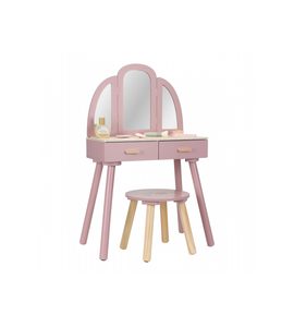 LITTLE DUTCH TOALETNÍ STOLEK S ŽIDLIČKOU DŘEVĚNÝ PINK - LITTLE DUTCH - PRO DĚTI