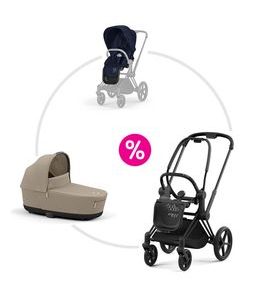 CYBEX PRIAM 4.0 SET PODVOZEK MATT BLACK + SPORTOVNÍ SEZENÍ + KORBA 2025 - DVOJKOMBINACE - KOČÁRKY A PŘÍSLUŠENSTVÍ
