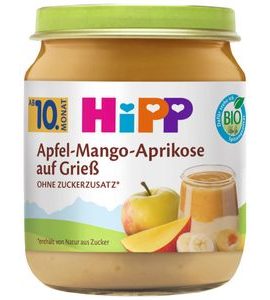 HIPP BIO KRUPIČKA S OVOCEM 200 G - KAŠE - KRMENÍ