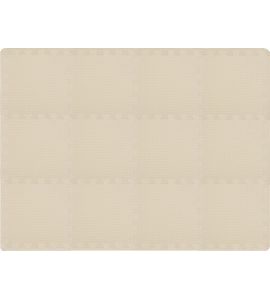 RIALTO BABY HRACÍ PODLOŽKA PUZZLE S OKRAJEM LIGHT BEIGE 92X122 CM - HRACÍ PODLOŽKY NA ZEM - SPINKÁNÍ