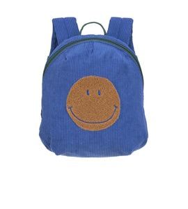 LÄSSIG TINY BACKPACK CORD LITTLE GANG SMILE BLUE - BATOHY A TAŠKY - PRO DĚTI