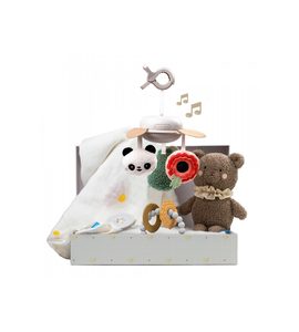 TAF TOYS SADA HRAČEK NEWBORN LUXE - KOLOTOČE NA POSTÝLKU - PRO DĚTI