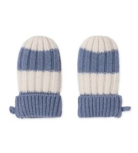 LODGER RUKAVICE STRIPE MERINO STONE VEL. 0 - 12 MĚSÍCŮ - RUKAVIČKY, ŠÁTKY, NÁKRČNÍKY - PRO DĚTI
