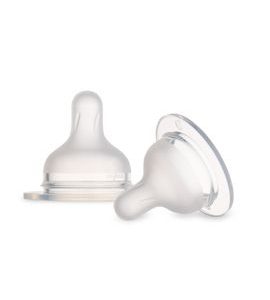 CANPOL BABIES SAVIČKA SILIKONOVÁ K LAHVI S-SHAPE 3M+ 2KS POMALÁ - SAVIČKY A PÍTKA - KRMENÍ