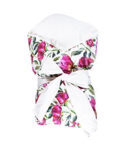 ENIE BABY PÉŘOVÁ ZAVINOVAČKA SATINE FLOWERS 100X100 CM - ZAVINOVAČKY - SPINKÁNÍ
