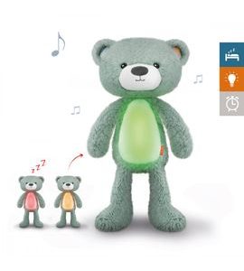 ZAZU MEDVÍDEK BRODY MODRÝ SLEEPTRAINER S MELODIEMI A NOČNÍM SVĚTLEM - TRÉNINKOVÉ BUDÍKY - SPINKÁNÍ