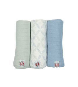 LODGER SWADDLER SOLID MATCHA 3BALENÍ 70 X 70 CM PEPPERMINT - ZAVINOVACÍ PLENY / OSUŠKY VELKÉ - PŘEBALOVÁNÍ