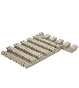 RIALTO BABY SADA BÉŽOVÝCH OKRAJŮ PRO PĚNOVÉ PUZZLE 120X180CM - HRACÍ PODLOŽKY NA ZEM - SPINKÁNÍ