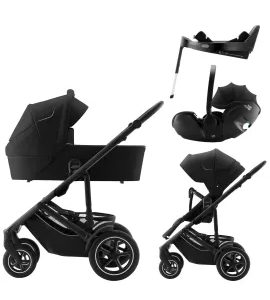 BRITAX RÖMER SET KOČÁREK SMILE 5Z + HLUBOKÁ KORBA + AUTOSEDAČKA BABY-SAFE PRO + VARIO BASE 5Z - TROJKOMBINACE - KOČÁRKY A PŘÍSLUŠENSTVÍ
