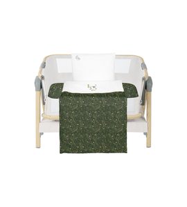 KIKKABOO LOŽNÍ SADA S POVLEČENÍM 3KS DO POSTÝLKY 50X85 CM SECRET GARDEN GREEN - POVLEČENÍ DO POSTÝLKY - SPINKÁNÍ