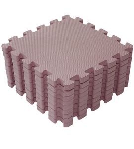 BABY DAN HRACÍ PODLOŽKA PUZZLE DUSTY ROSE 90X90CM - HRACÍ PODLOŽKY NA ZEM - SPINKÁNÍ