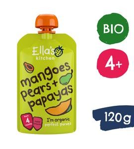 ELLA'S KITCHEN BIO MANGO, HRUŠKA A PAPÁJA (120 G) - KAPSIČKY - KRMENÍ