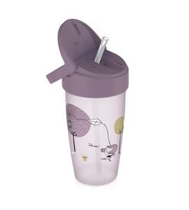 LOVI HRNÍČEK SE SLÁMKOU LOVELY ACTIVE 350 ML HOLKA - DĚTSKÉ HRNEČKY - KRMENÍ