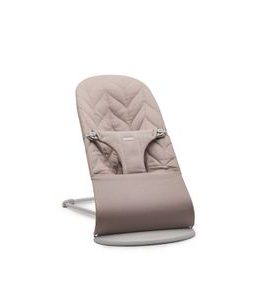 BABYBJORN BABYBJORN LEHÁTKO BLISS SAND GREY WOVEN PETAL, SV.ŠEDÁ KONSTRUKCE - LEHÁTKA A HOUPADLA - SPINKÁNÍ
