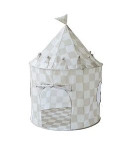 3 SPROUTS DĚTSKÝ STAN RECYCLED CHECKERBOARD/BEIGE - HRACÍ DOMEČKY - SPINKÁNÍ