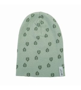 LODGER BEANIE PRINT RIB SILT GREEN 0 - 6 MĚSÍCŮ - ČEPIČKY A KLOBOUČKY - PRO DĚTI