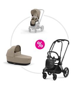 CYBEX PRIAM 4.0 SET PODVOZEK MATT BLACK + SPORTOVNÍ SEZENÍ + KORBA 2025 - DVOJKOMBINACE - KOČÁRKY A PŘÍSLUŠENSTVÍ