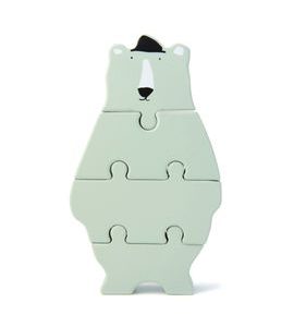 TRIXIE BABY DŘEVĚNÉ PUZZLE ZVÍŘÁTKO POLAR BEAR - MOTORICKÉ A HRY - PRO DĚTI