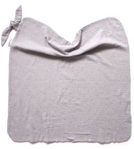 PINKIE LETNÍ DEKA PINKIE MUSLIN GREY - DĚTSKÉ DEKY PRO MIMINKA - SPINKÁNÍ