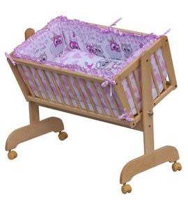 SCARLETT SOUPRAVA DO KOLÉBKY SCARLETT KULÍŠEK RŮŽOVÁ - POVLEČENÍ DO POSTÝLKY - SPINKÁNÍ