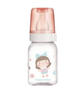 CANPOL BABIES LAHEV SKLENĚNÁ S ÚZKÝM HRDLEM TOYS 120ML - KOJENECKÉ LAHVE - KRMENÍ
