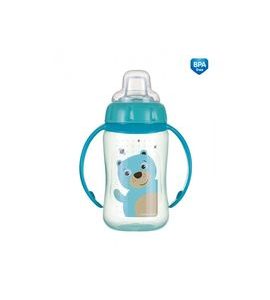 CANPOL BABIES TRÉNINKOVÝ HRNÍČEK S ÚCHYTY CUTE ANIMALS 320ML - DĚTSKÉ HRNEČKY - KRMENÍ