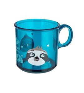 CANPOL BABIES HRNEČEK PROTISKLUZOVÝ EXOTIC ANIMALS 170ML MODRÝ - DĚTSKÉ HRNEČKY - KRMENÍ