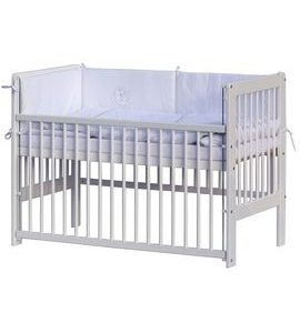 SCARLETT POSTÝLKA 120X60CM S KOMPLETNÍ VÝBAVOU PÉŤA BÍLÁ - DŘEVĚNÉ POSTÝLKY - SPINKÁNÍ