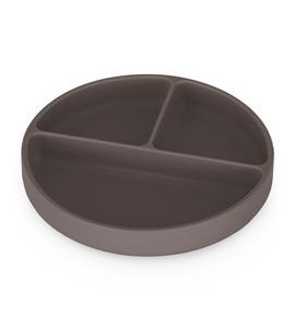 PETITE&MARS TALÍŘEK SILIKONOVÝ DĚLÍCÍ KULATÝ TAKE&MATCH BITTER COCOA 6M+ - MISKY, TALÍŘKY A PODLOŽKY - KRMENÍ