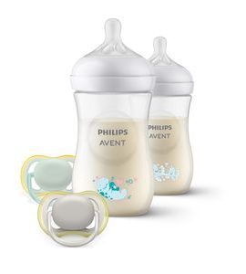 PHILIPS AVENT NOVOROZENECKÁ STARTOVNÍ SADA NATURAL RESPONSE SCD837/11 - FLAŠTIČKY HRNČEKY - KRMENÍ