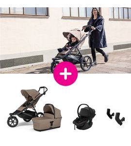 THULE URBAN GLIDE 3 + KORBA + ADAPTÉRY + AUTOSEDAČKA MAPLE - TROJKOMBINACE - KOČÁRKY A PŘÍSLUŠENSTVÍ