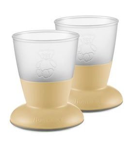 BABYBJÖRN HRNEČKY PRO NEJMENŠÍ 2KS PUDROVĚ ŽLUTÉ - KOJENECKÉ LAHVE - KRMENÍ