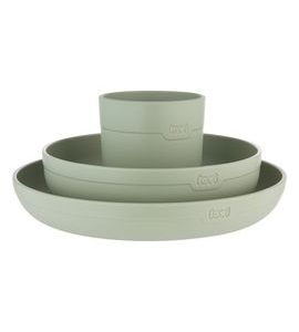 LOVI SADA NÁDOBÍ S HRNEČKEM 3KS PISTACHIO - MISKY, TALÍŘKY A PODLOŽKY - KRMENÍ