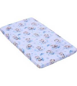 SCARLETT PROSTĚRADLO DO POSTÝLKY FIKI MODRÉ 120X60 CM - PROSTĚRADLA - SPINKÁNÍ