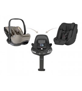 KIKKABOO SET I-CLASS 360 I-SIZE AUTOSEDAČKA 40-87CM + AUTOSEDAČKA 40-105CM + ZÁKLADNA OTOČNÁ CHAMPAGNE - AUTOSEDAČKY 0-13KG - AUTOSEDAČKY A PŘÍSLUŠENSTVÍ