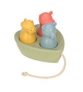 LÄSSIG BOAT TOY SET WATER FRIENDS OLIVE - HRAČKY DO VANE - PRO DĚTI