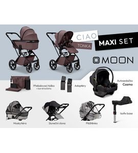 MOON CIAO MAXI SET - TONKA - KOMBINACE S PŘÍSLUŠENSTVÍM - KOČÁRKY A PŘÍSLUŠENSTVÍ
