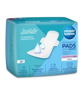 CANPOL BABIES POPORODNÍ VLOŽKY S KŘIDÉLKY DENNÍ 10KS - POPORODNÍ VLOŽKY - PRO MAMINKY