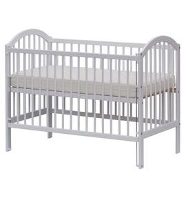 SCARLETT DĚTSKÁ POSTÝLKA SCARLETT ALENKA - BÍLÁ (BOROVICE) - STAHOVACÍ BOČNICE - 120 X 60 CM - DŘEVĚNÉ POSTÝLKY - SPINKÁNÍ