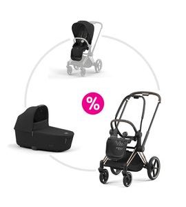 CYBEX PRIAM 4.0 SET PODVOZEK ROSEGOLD + SPORTOVNÍ SEZENÍ + KORBA 2025 - DVOJKOMBINACE - KOČÁRKY A PŘÍSLUŠENSTVÍ