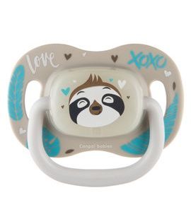CANPOL BABIES DUDLÍK SILIKONOVÝ TŘEŠINKA EXOTIC ANIMALS 6-18M 1K LENOCHOD - ŠIDÍTKA A DOPLŇKY - KRMENÍ