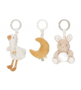 LITTLE DUTCH ZÁVĚSNÉ HRAČKY NEWBORN NATURALS - FARMA - PRO DĚTI