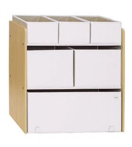 3 SPROUTS ORGANIZÉR NA HRAČKY RECYCLED SOLID CREAM - BOXY NA HRAČKY - SPINKÁNÍ