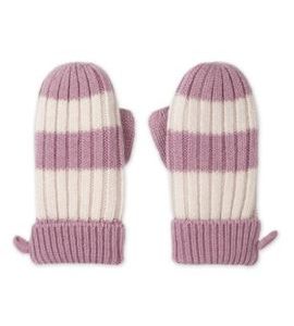 LODGER RUKAVICE STRIPE MERINO MAUVE VEL. 1 - 2 ROKY - RUKAVIČKY, ŠÁTKY, NÁKRČNÍKY - PRO DĚTI