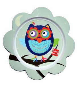 LABEL-LABEL - FRIENDS MELAMINE FLOWER PLATE - PAPÁNÍ - OUTLET