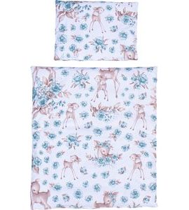 SCARLETT SET PEŘINKA A POLŠTAŘ DO KOČÁRKU SCARLETT SRNEČEK TYRKYSOVÁ - VYBAVENÍ HLUBOKÉ KORBY - KOČÁRKY A PŘÍSLUŠENSTVÍ