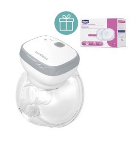 BABYONO ODSÁVAČKA MATEŘSKÉHO MLÉKA ELEKTRICKÁ HANDSFREE SHELLY + CHICCO VLOŽKY DO PODPRSENKY 30KS - ODSÁVAČKY MATEŘSKÉHO MLÉKA - KRMENÍ